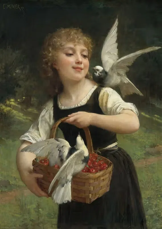 Посланник любви by Эмиль Мюнье, 1891 — digital art print download