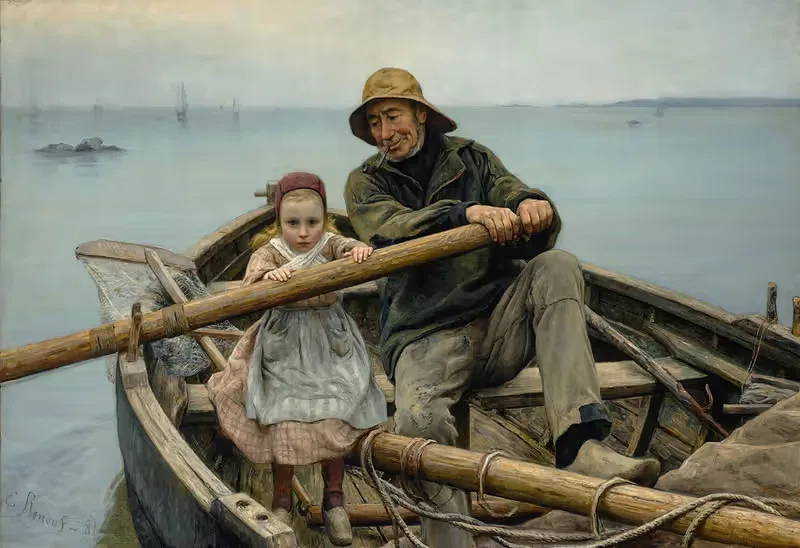Помощь by Эмиль Реноф, 1881 — digital art print download