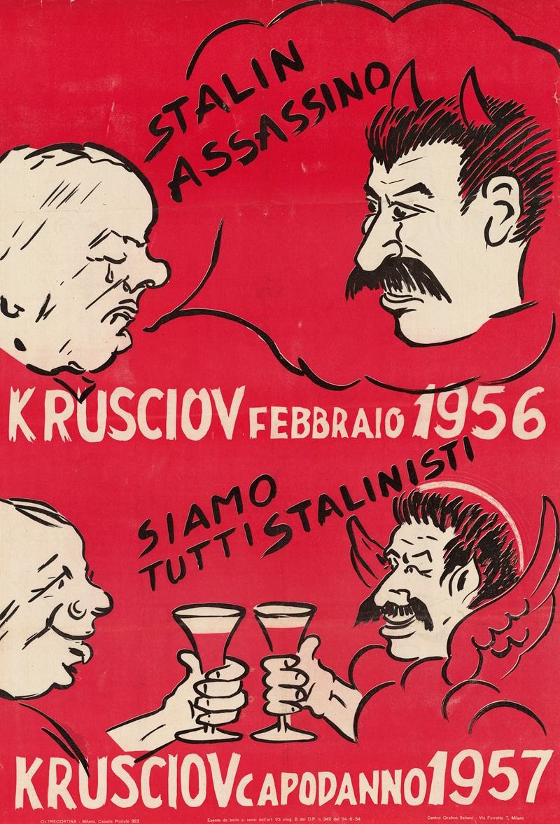 Khrushchev – Stalin by Агентство информации США — digital art print download