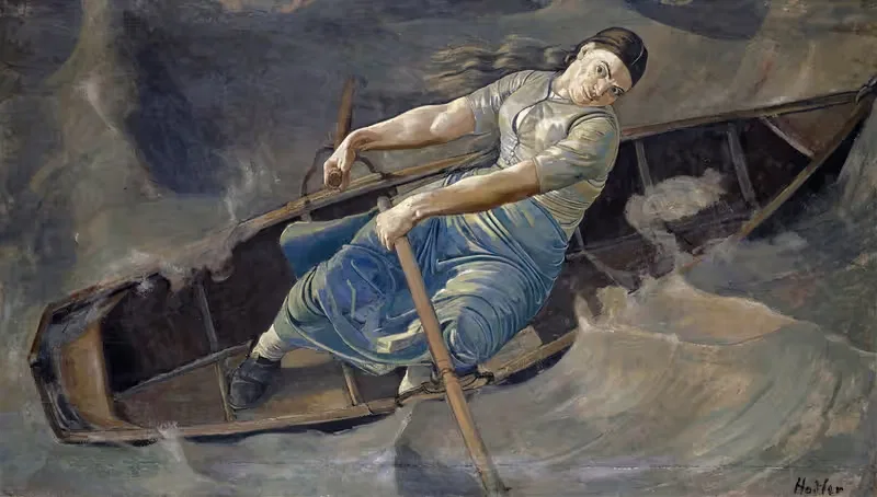 Смелая женщина by Фердинанд Ходлер, 1888 — digital art print download