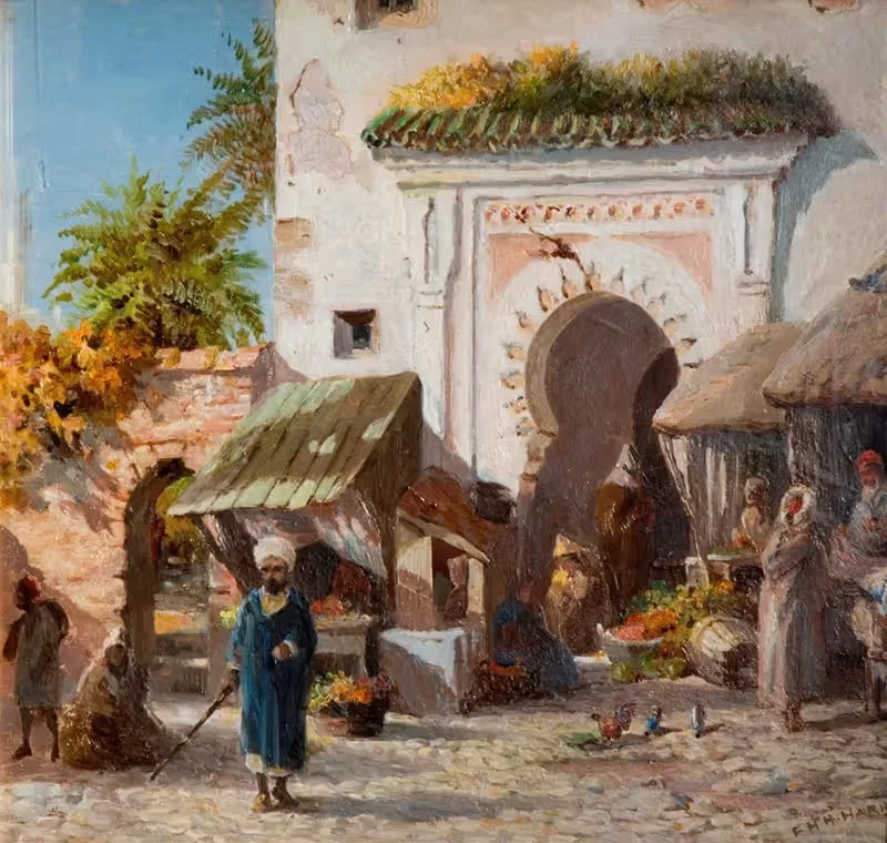 В Танжере by Фредерик Генри Ховард Харрис, 1880 — digital art print download