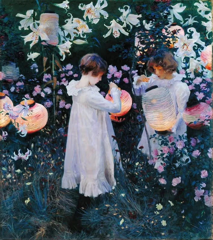 Гвоздика, лилия, лилия, роза by Джон Сингер Сарджент, 1885 — digital art print download