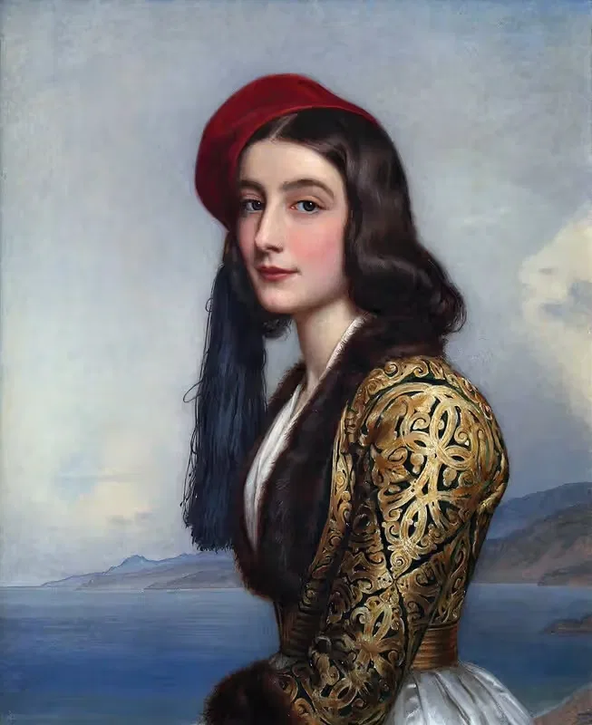 Екатерина Роза Боцарис by Иосиф Карл Штилер, 1841 — digital art print download