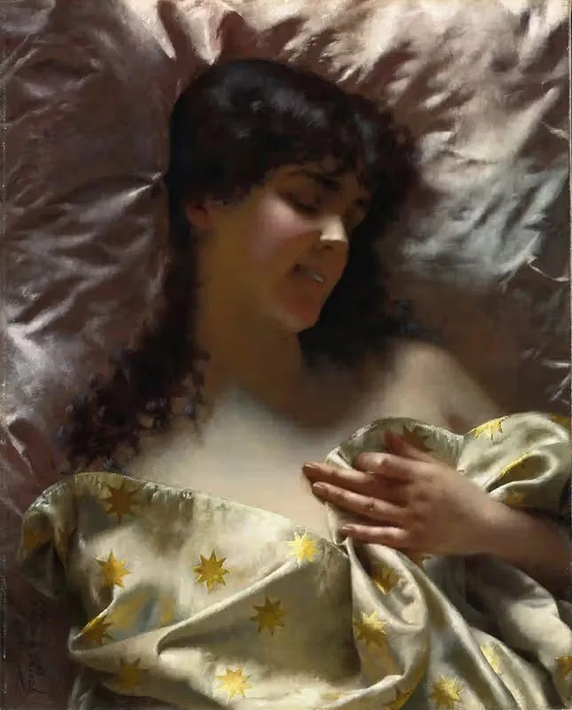 Спящая красавица by Иосиф Лик, 1889 — digital art print download