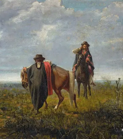 Два пончо by Хуан Мануэль Бланес — digital art print download