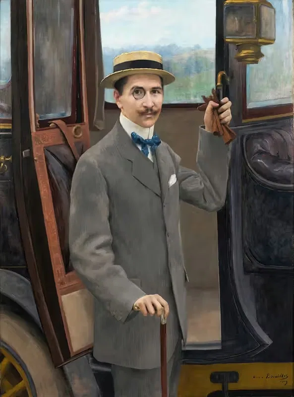 Молодой человек у кареты by Пьер Андре Бруйе, 1909 — digital art print download