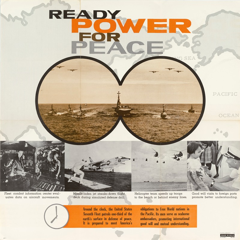 Ready Power for Peace, 7th Fleet by Агентство информации США, 1964 — digital art print download