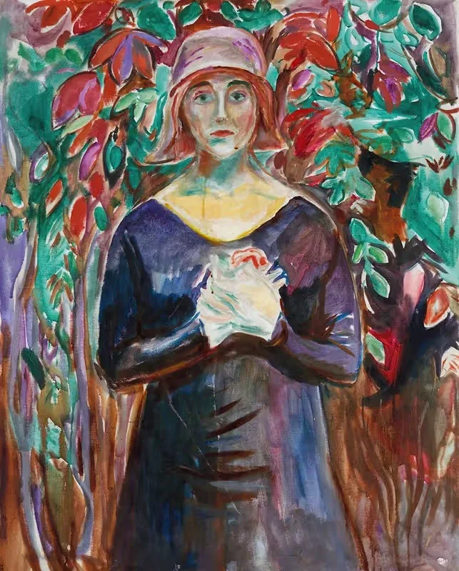 Model in the Garden by Edvard Munch, 1930 — digital art print download