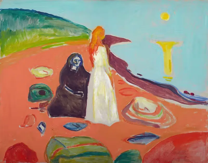Two Women on the Shore II — Edvard Munch