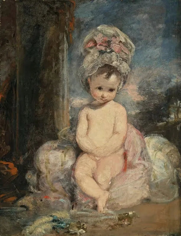 Infant Academy, The Mob Cap by Sir Joshua Reynolds — digital art print download
