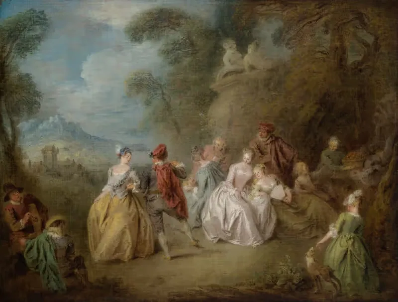 Courtly Scene in a Park — Jean-Baptiste Pater