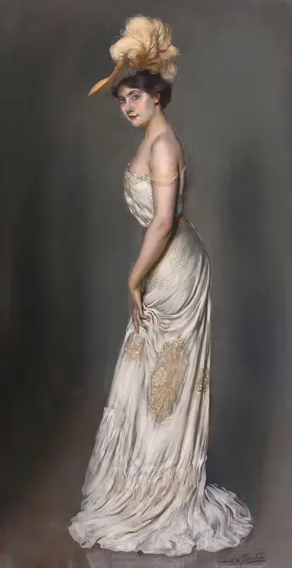 Portrait de madame René Préjelan — Antonio de La Gandara