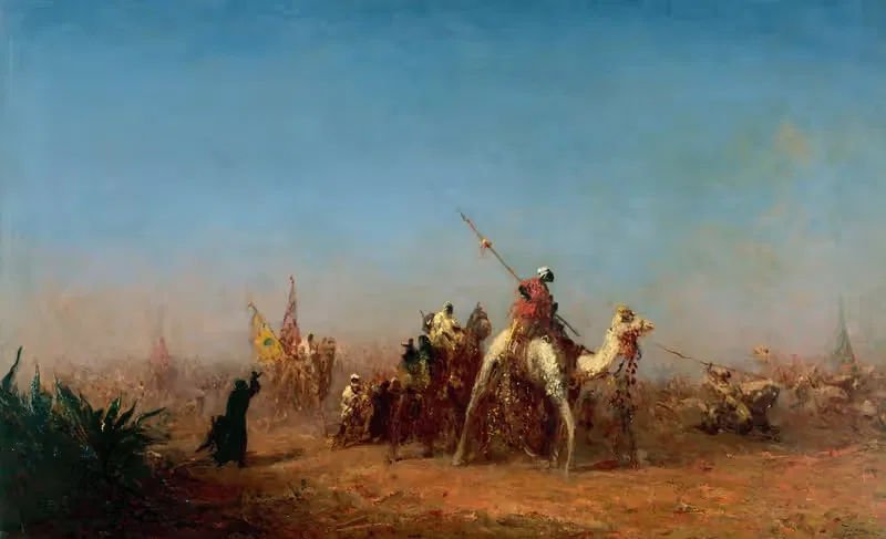 Караван в пути к Мекке by Феликс Зием, 1880 -1885 — digital art print download