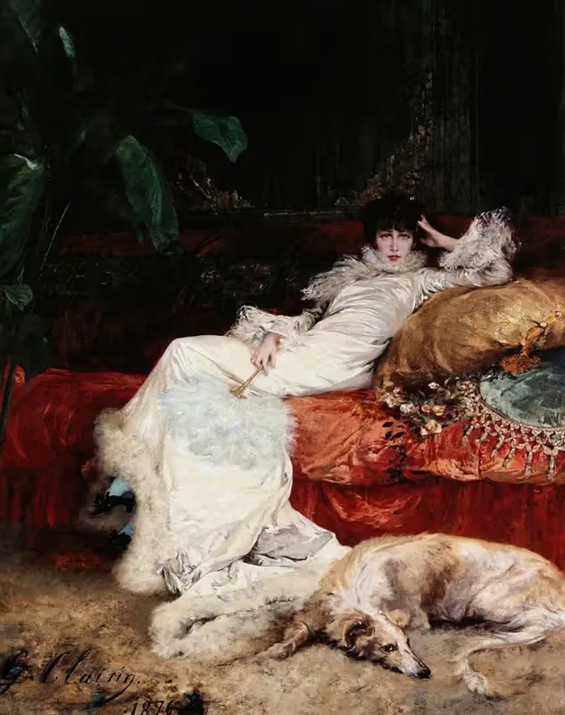 Портрет Сары Бернар by Жорж Жюль Виктор Клерен, 1876 — digital art print download