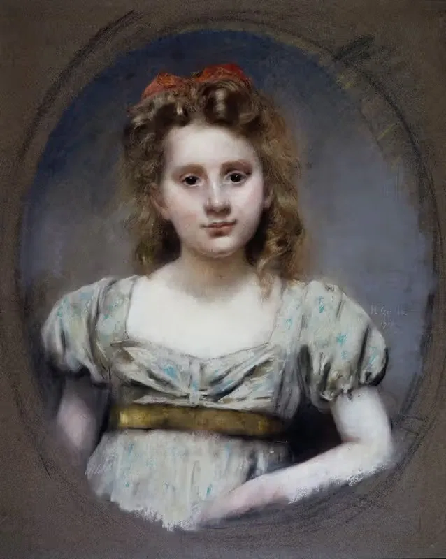 Portrait de Mlle Suzanne Malvesin à 12 ans — Henri Gervex