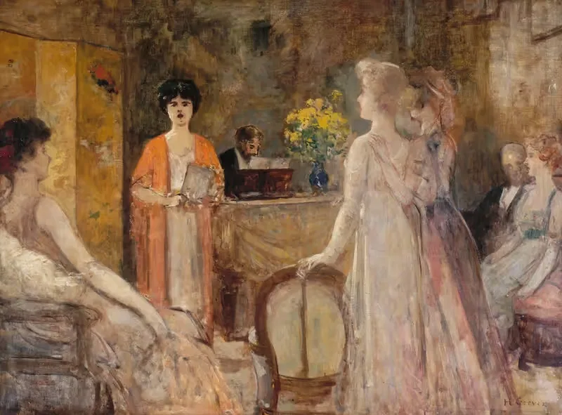 Un mardi, soirée chez Madeleine Lemaire — Henri Gervex