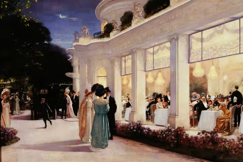 Une soirée au Pré-Catelan by Henri Gervex, 1909 — digital art print download