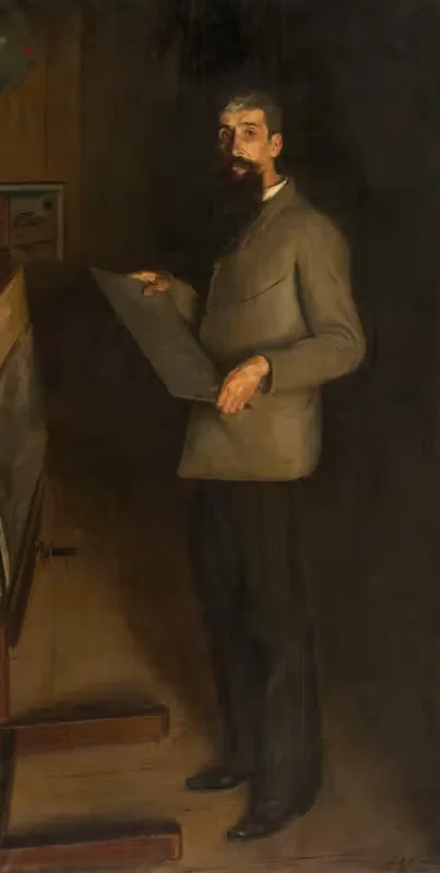 Портрет Анри Герара by Жак-Эмиль Бланш, 1889 — digital art print download