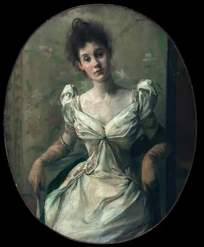 Портрет мадам Абель Эрман by Жак-Эмиль Бланш, 1888 — digital art print download