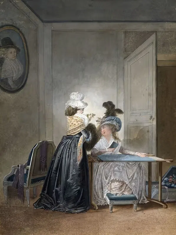 Швея by Жан-Батист Малле, 1780 — digital art print download