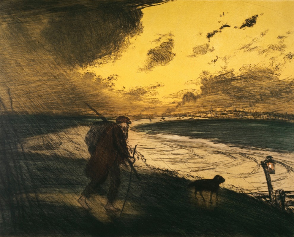 L'orage by Jean François Raffaëlli, 1907 — digital art print download