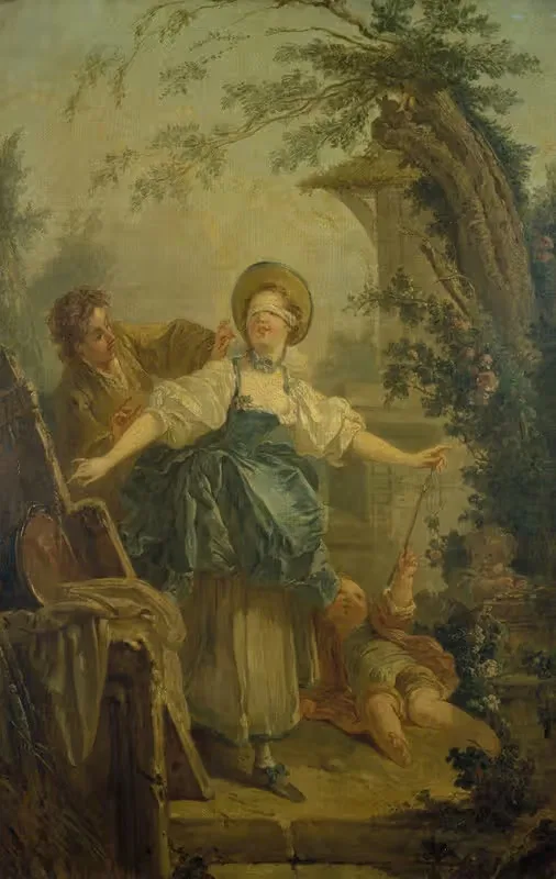 Le colin-maillard by Jean-Honoré Fragonard — digital art print download