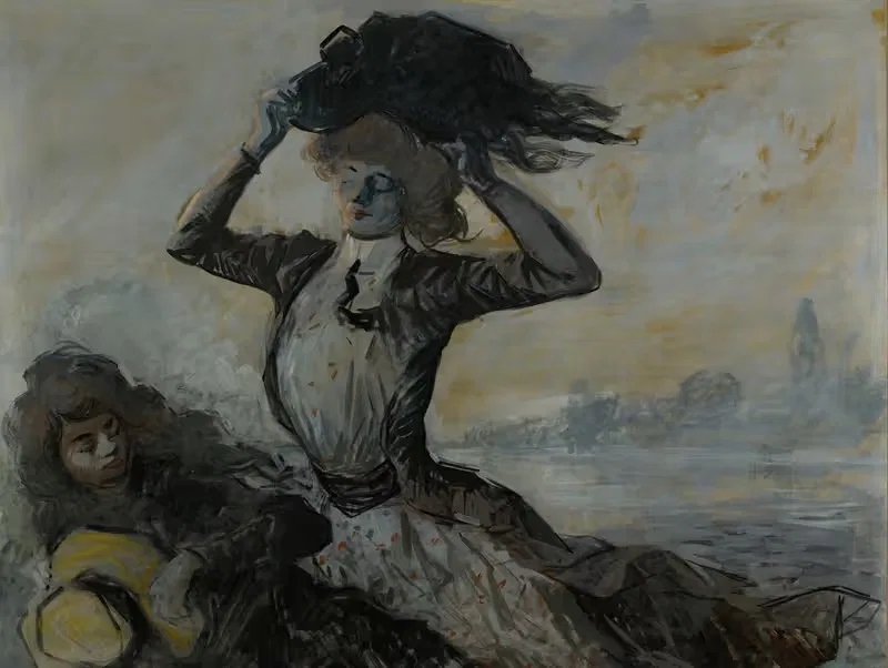 Отъезд, порыв ветра by Жан-Луи Форайн, 1900 — digital art print download