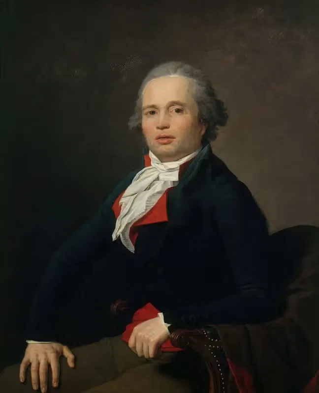 Портрет Луи Лежендра by Жан-Луи Ланевиль, 1795 — digital art print download