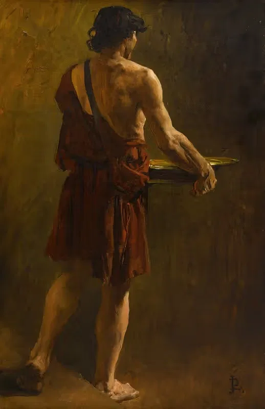 Сказания меровингского времени; раб by Жан-Поль Лоренс, 1883 — digital art print download