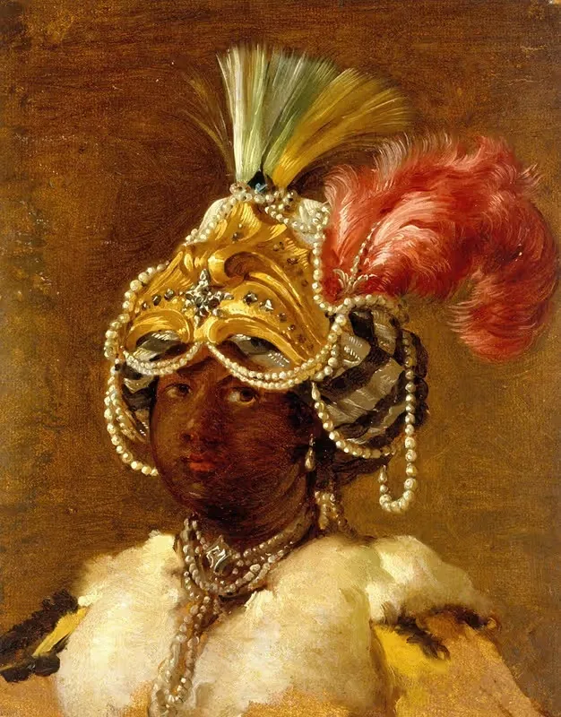 Черная султанша by Жозеф-Мари Вьен, 1748 — digital art print download