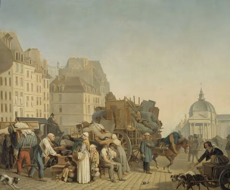 Les Déménagements by Louis-Léopold Boilly, 1840 — digital art print download