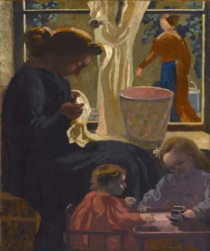 Intimité ou Ravaudeuse à la fenêtre — Maurice Denis
