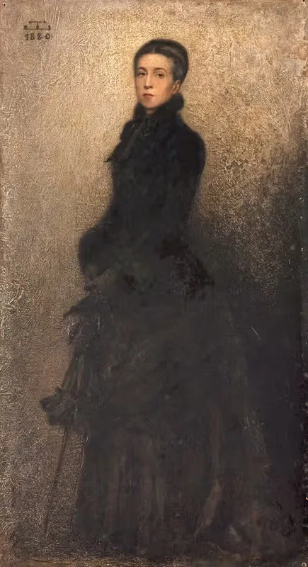 Portrait de la mère de l'artiste (Mme Dillon) — Théobald Chartran