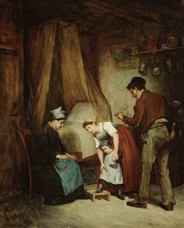 Французский сапожник by Адольф фон Беккер, 1868 — digital art print download