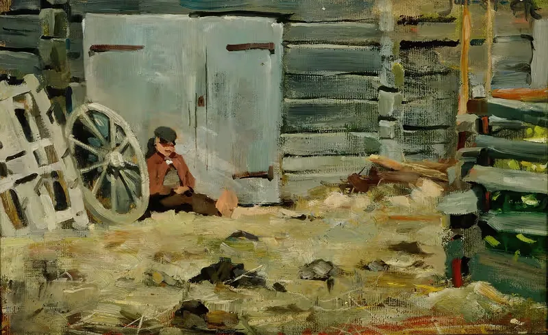 In The Sunshine by Akseli Gallen-Kallela, 1884 — digital art print download