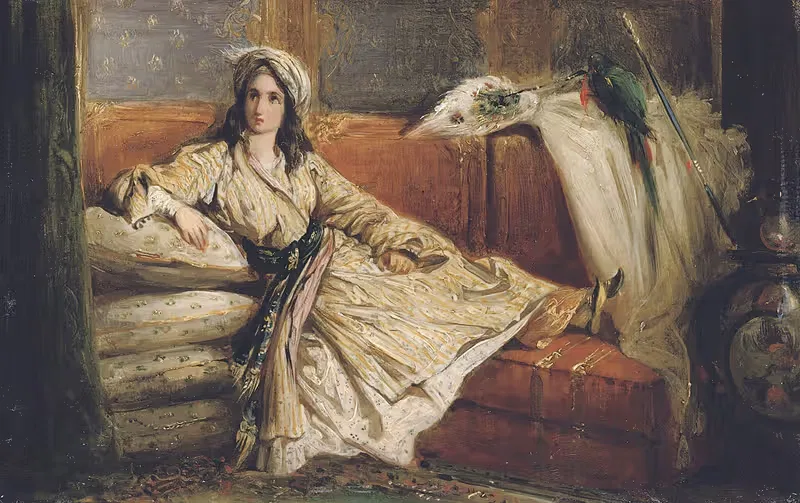 Реклайнерская турецкая красавица by Александр Мари Колен — digital art print download