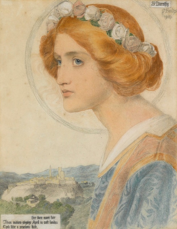 St. Dorothy by Фредерик Сэндис, 1904 — digital art print download