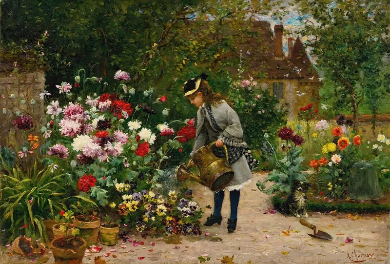 Маленький садовник by Арман Шарне — digital art print download