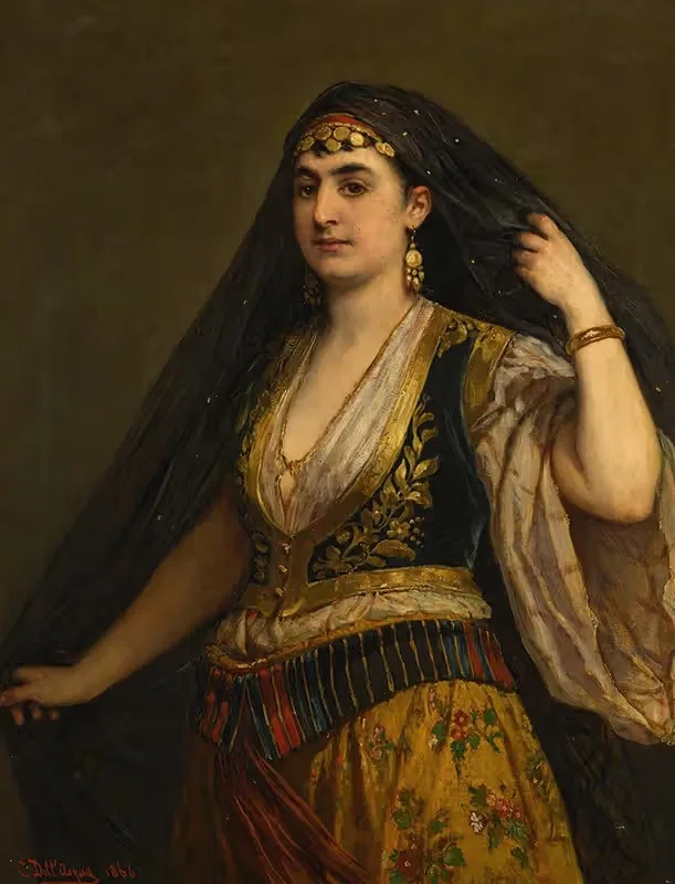 Одали́ска by Чезаре Деллаква, 1866 — digital art print download