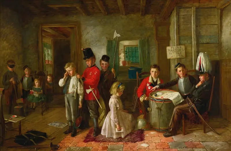 Военный трибунал by Чарльз Хант младший, 1872 — digital art print download