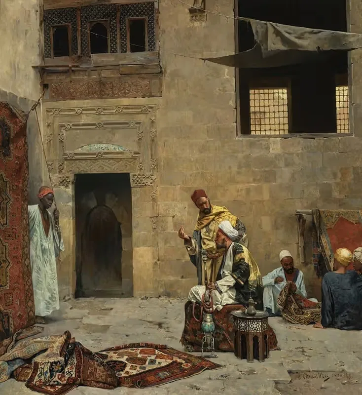 Торговцы коврами by Шарль Вильда, 1889 — digital art print download