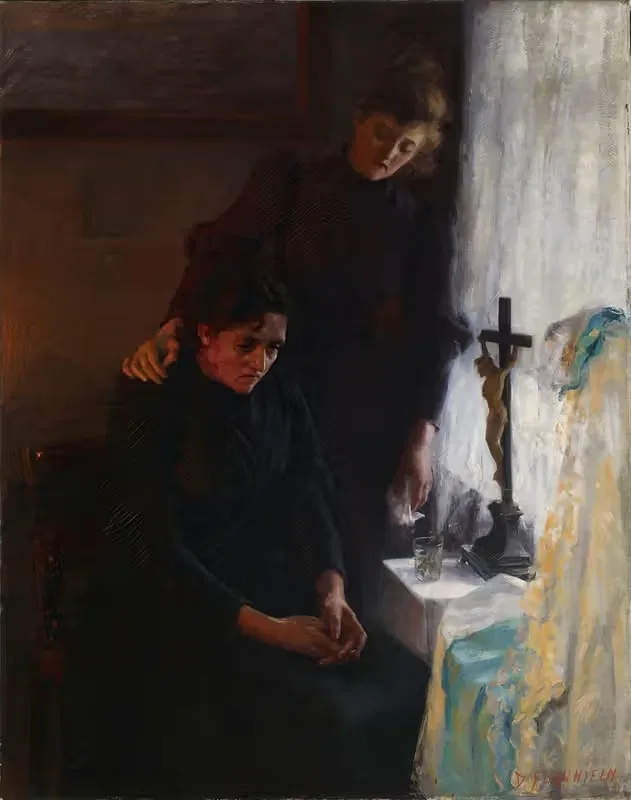 Материнская печаль by Дагмар Фурухельм, 1891 — digital art print download
