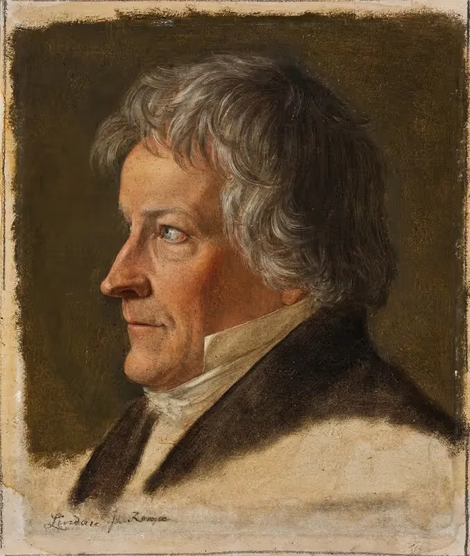 Portrait Of Thorvaldsen — Dietrich Wilhelm Lindau