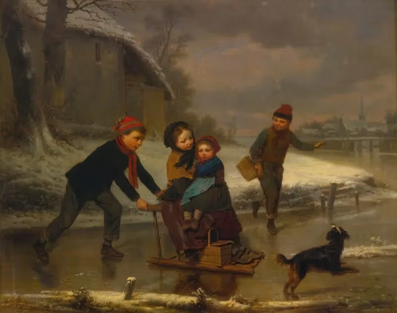 На льду by Эдуар Фрер — digital art print download