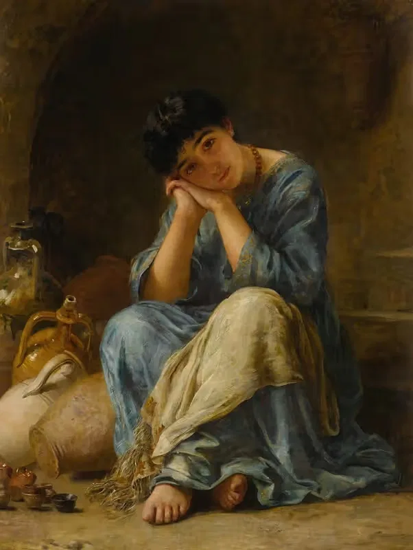 The Ionian Pottery Seller — Edwin Long