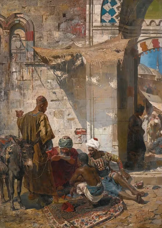 У городских ворот by Ференц Эйзенхут, 1881 — digital art print download