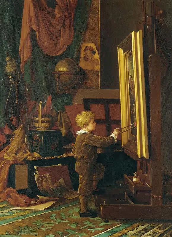 Завершающие штрихи by Флоренс Мартин, 1879 — digital art print download