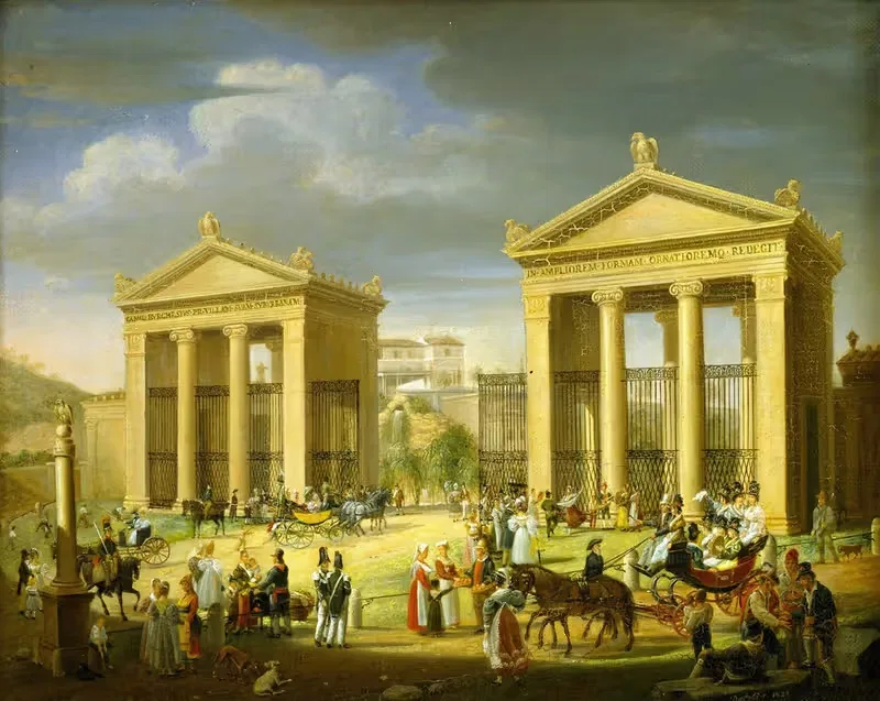 The Approach To The Villa Borghese, Rome — Francesco Diofebi