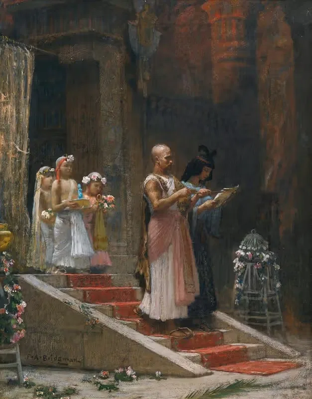 Египетская процессия by Фредерик Артур Бриджман — digital art print download