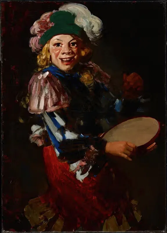 Новогодний стрелок by Джордж Лукс, 1907 — digital art print download